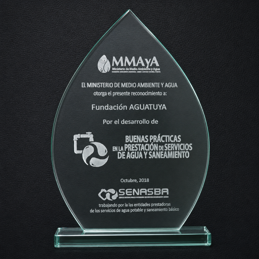 Reconocimiento del Ministerio de Medio Ambiente y Agua