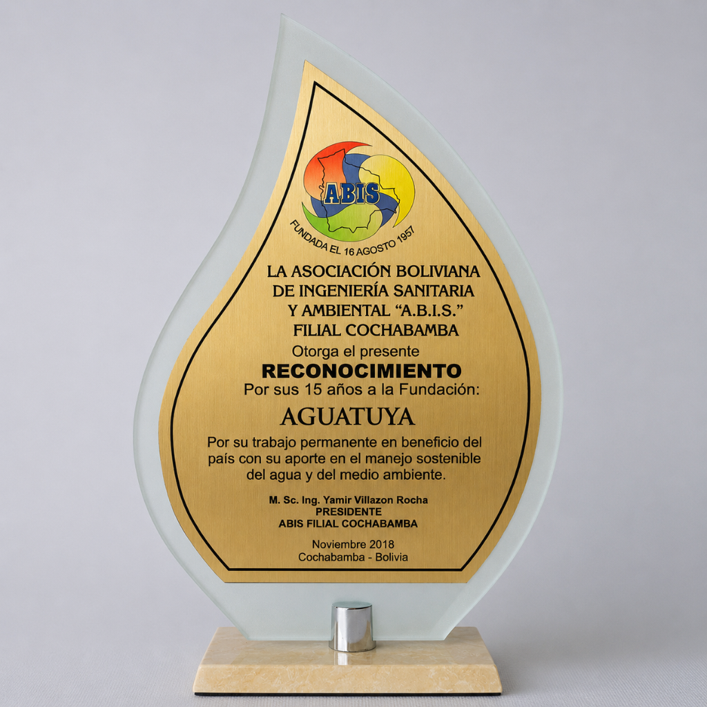 Reconocimiento de la Asociación Boliviana de Ingeniería Sanitaria y Ambiental