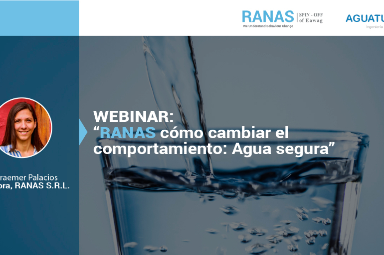 Webinar RANAS. Cómo cambiar el comportamiento: agua segura